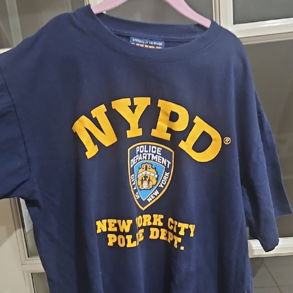 NYPD Navy Blue Kids T-Shirt Size Unisex Kids Large14-16
